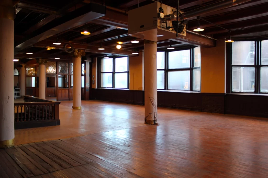 photo of the second floor space of the Central Bag building